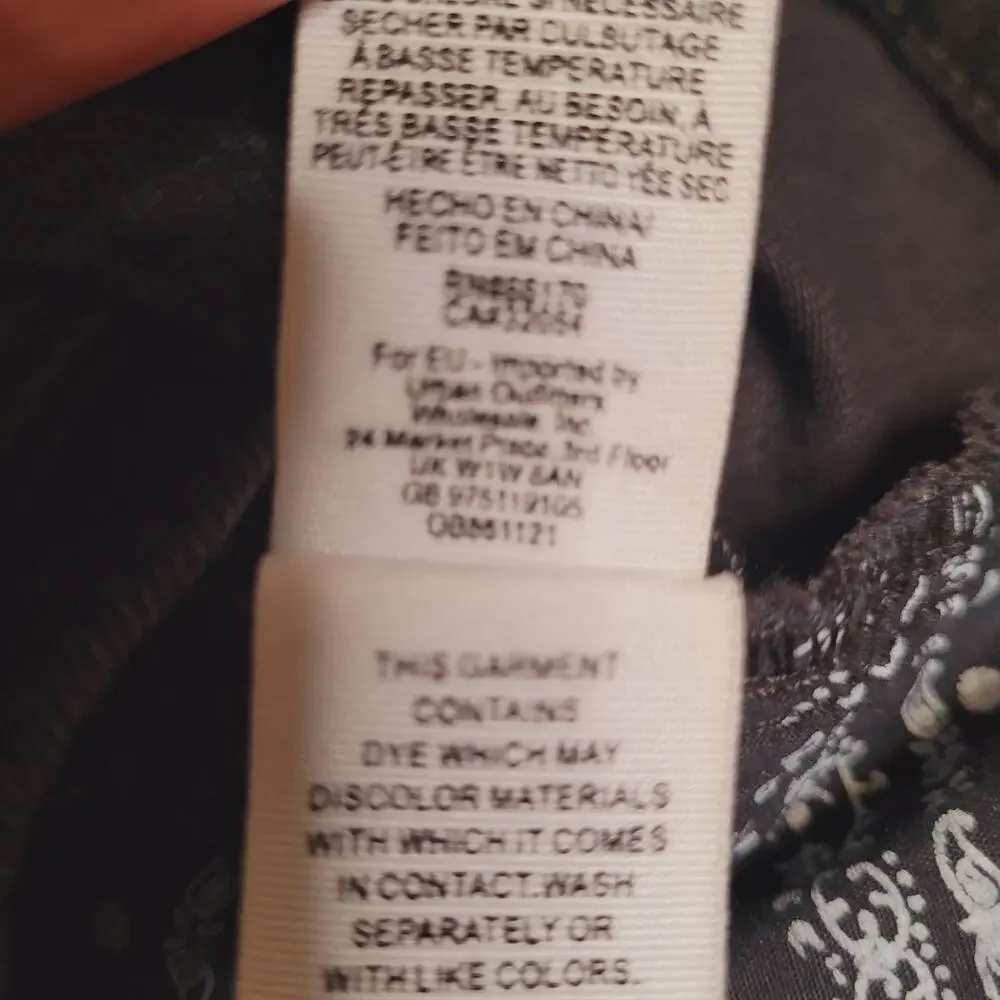 Free People Denim Skirt Womens 26 Black Jade Mini Belted‎ Pockets